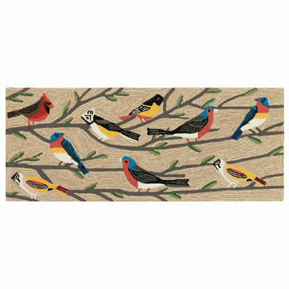 Liora Manne Frontporch Birds Indoor/Outdoor Mat Multi 2' x 3' | Plow & Hearth