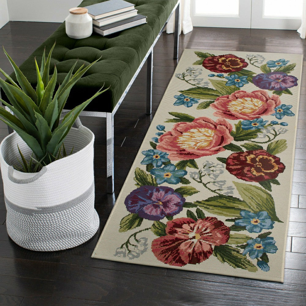 Liora Manne Esencia Secret Garden Indoor/Outdoor Rug | Plow & Hearth