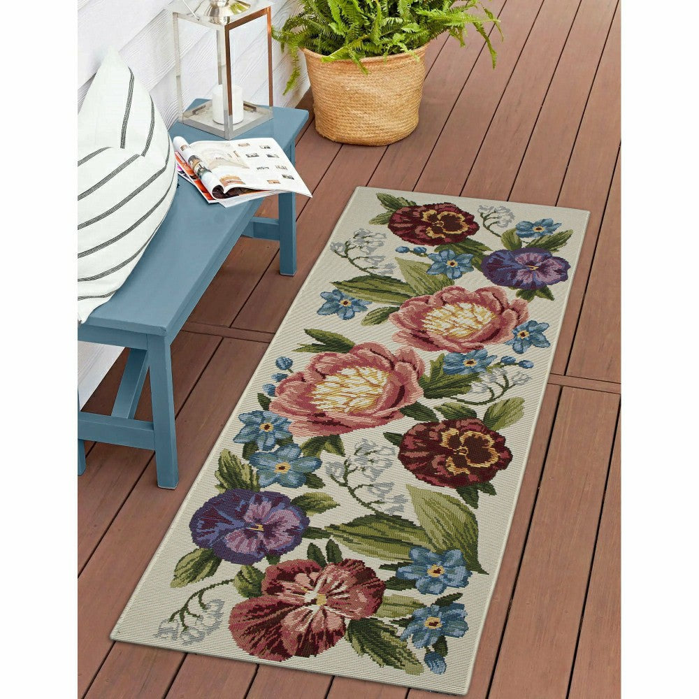 Liora Manne Esencia Secret Garden Indoor/Outdoor Rug | Plow & Hearth