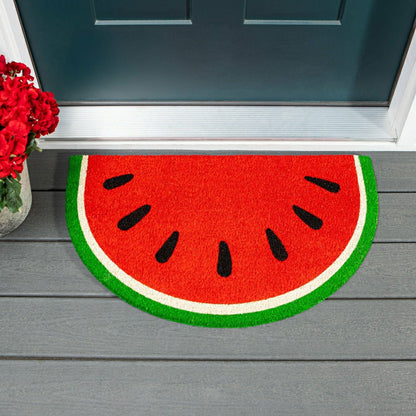 Watermelon Slice Coir Doormat | Plow & Hearth