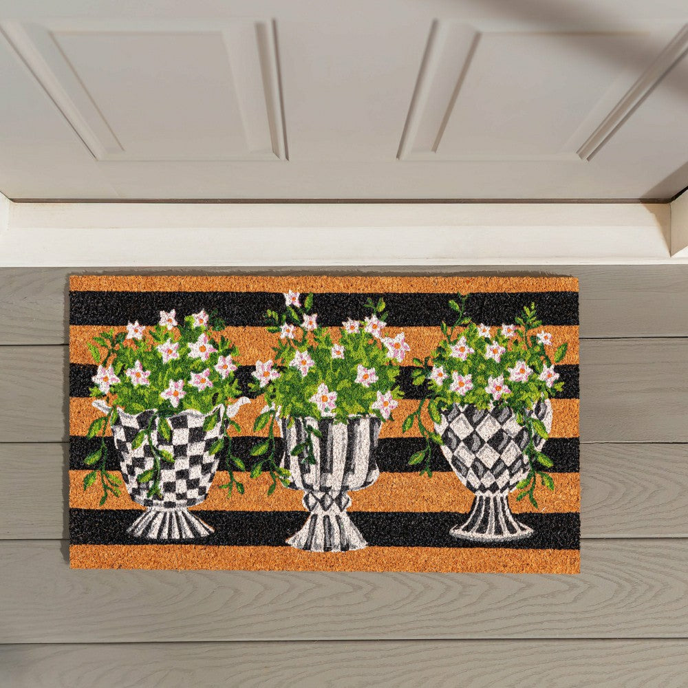 Spring Topiary Coir Mat | Plow & Hearth