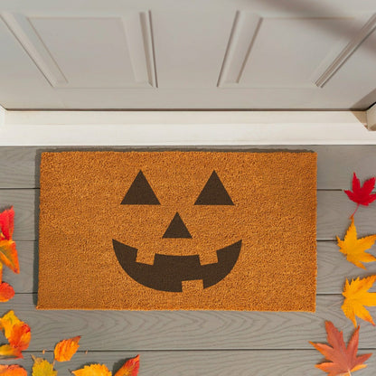 HALLOWEEN Smile Coir Mat, 28"x16" | Plow & Hearth