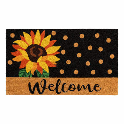 EG Studio Home Coordinates Roses Coir Mat, 28x16" | Plow & Hearth