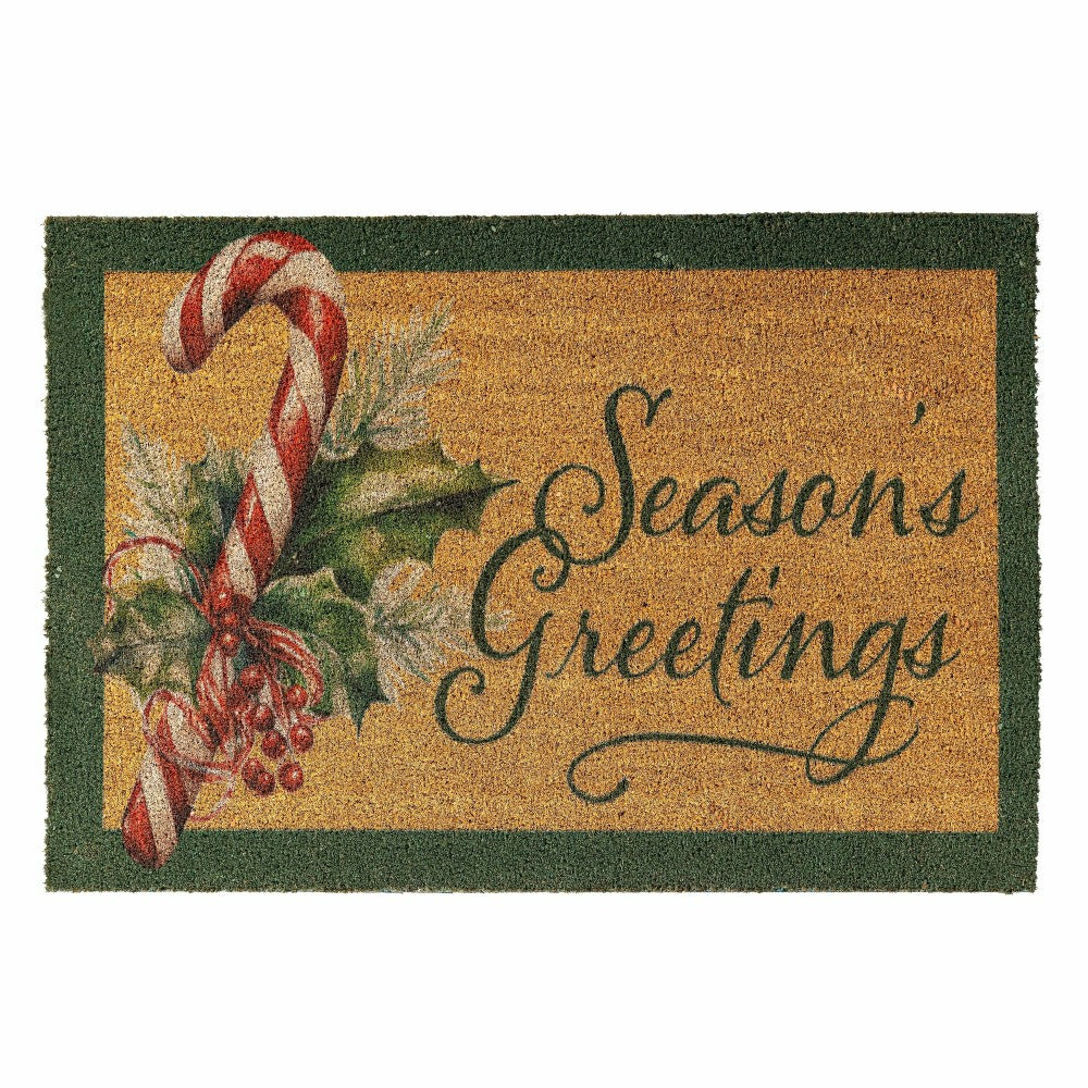 Season's Greetings, Coir Mat, 24"x36 | Plow & Hearth
