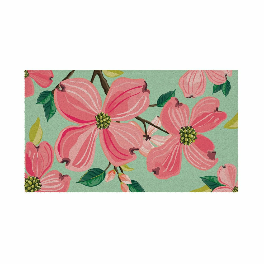 Dogwood Blossoms Coir Mat | Plow & Hearth