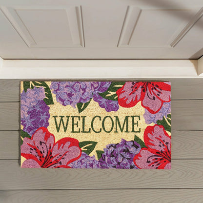 Vivid Azaleas Coir Mat | Plow & Hearth