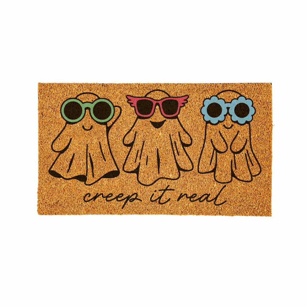 Summerween Creep it Real Coir Mat, 28"x16" | Plow & Hearth