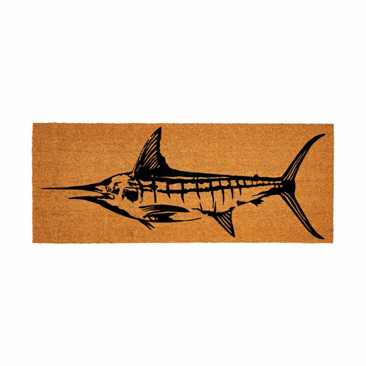 Coastal Coir Mat Marlin 60x24" | Plow & Hearth