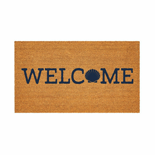 Coastal Coir Mat Welcome Shell 28x16" | Plow & Hearth