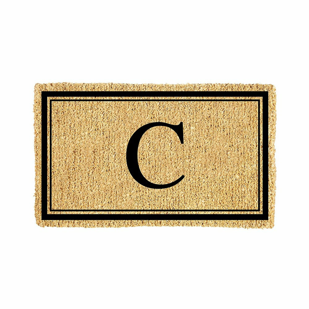 Monogram Coir Mat, Letter "C" | Plow & Hearth