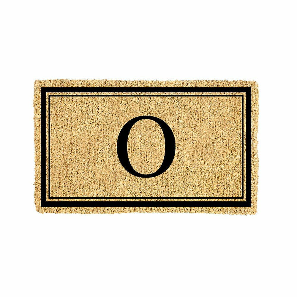 Monogram Coir Mat, Letter "O" | Plow & Hearth