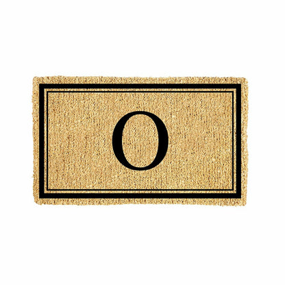 Monogram Coir Mat, Letter "O" | Plow & Hearth