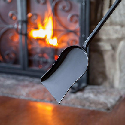 Compact Size Hand-Forged Fireplace Tool Set | Plow & Hearth