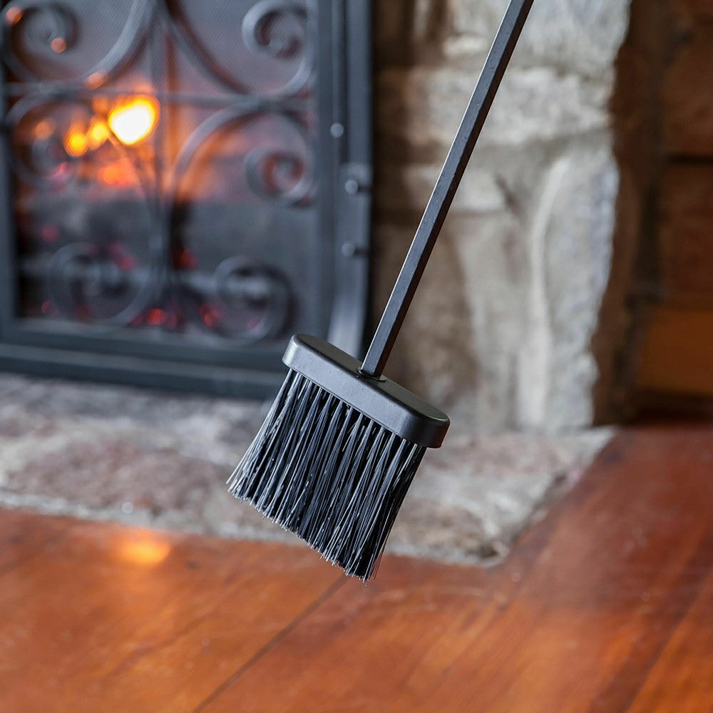 Compact Size Hand-Forged Fireplace Tool Set | Plow & Hearth