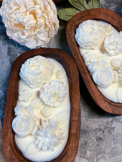 Botanical Garden Dough Bowl Candle | Plow & Hearth