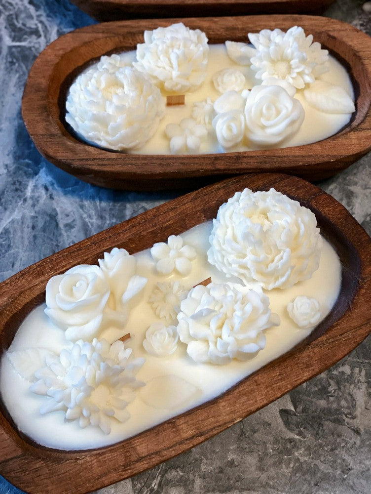 Botanical Garden Dough Bowl Candle | Plow & Hearth