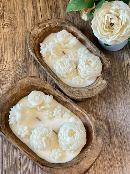 Botanical Garden Dough Bowl Candle | Plow & Hearth
