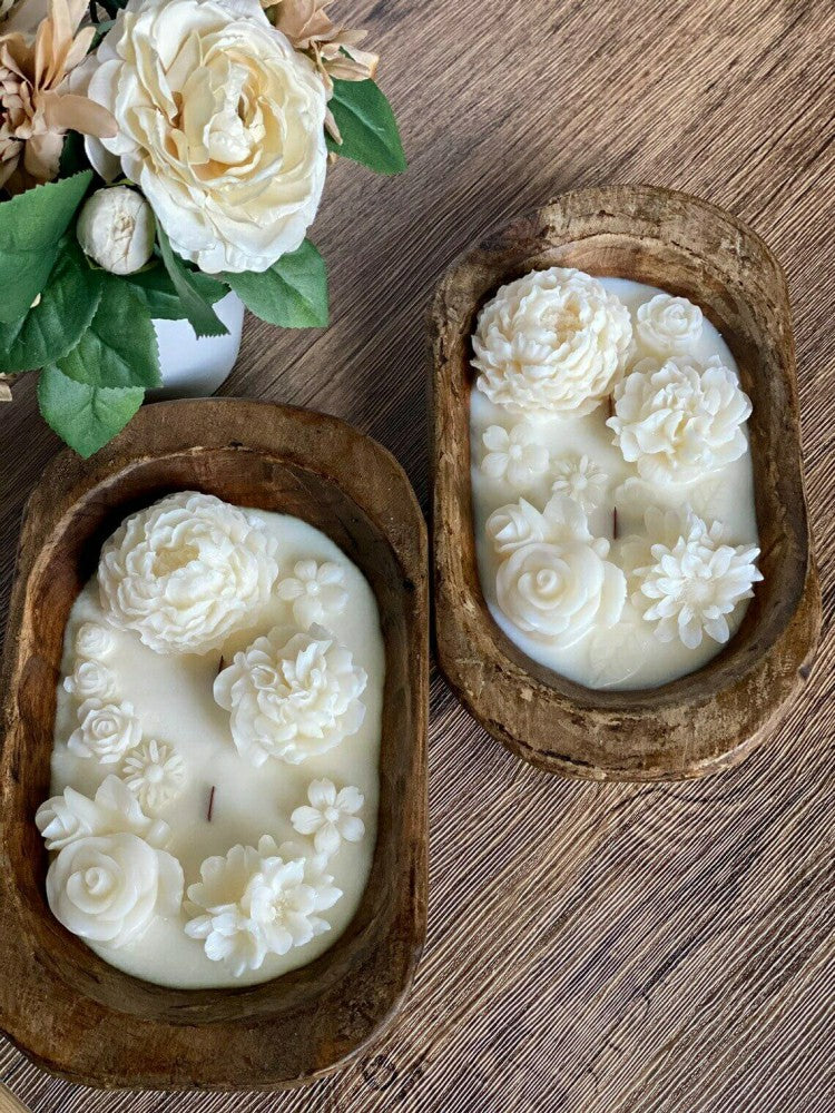 Botanical Garden Dough Bowl Candle | Plow & Hearth
