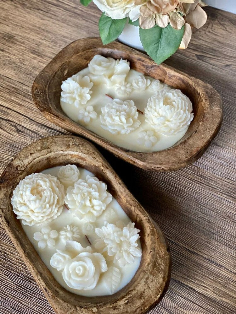 Botanical Garden Dough Bowl Candle | Plow & Hearth