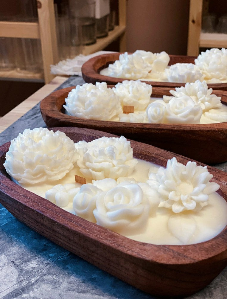 Botanical Garden Dough Bowl Candle | Plow & Hearth