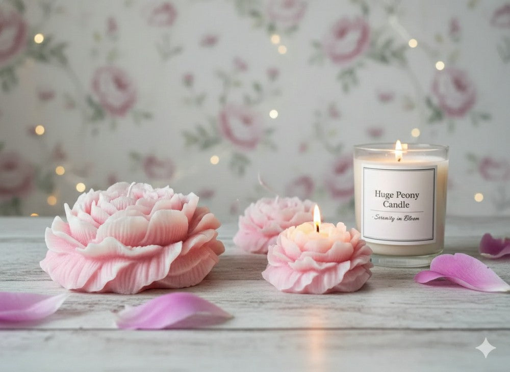 Huge Peony Candle - Premium Soy Wax Scented Candle | Plow & Hearth