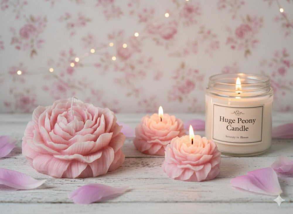 Huge Peony Candle - Premium Soy Wax Scented Candle | Plow & Hearth