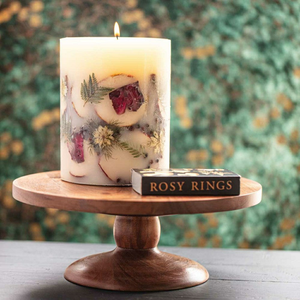 Spicy Apple Small Round Botanical Candle | Plow & Hearth