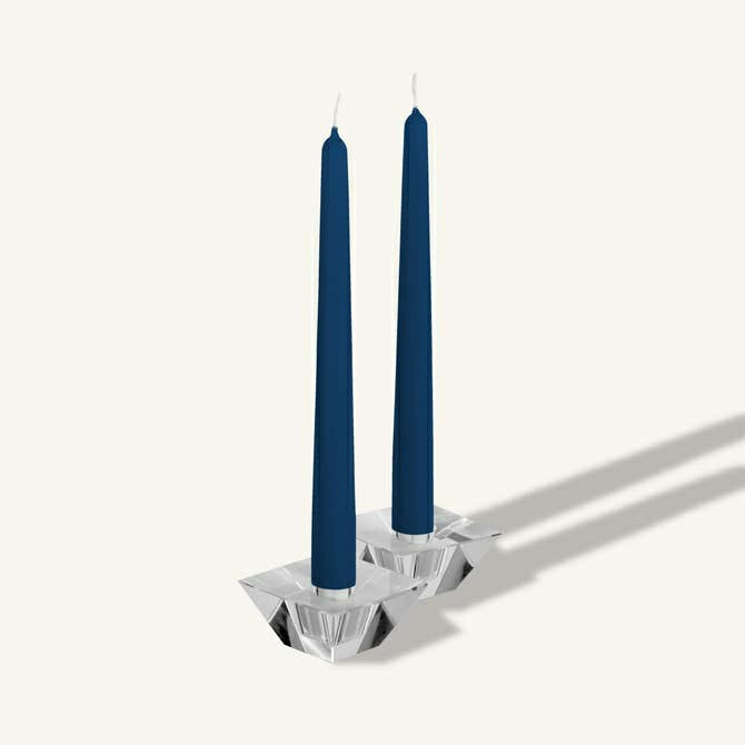 Sapphire Blue Taper Candles - 12 Inch - 4 Pack | Plow & Hearth