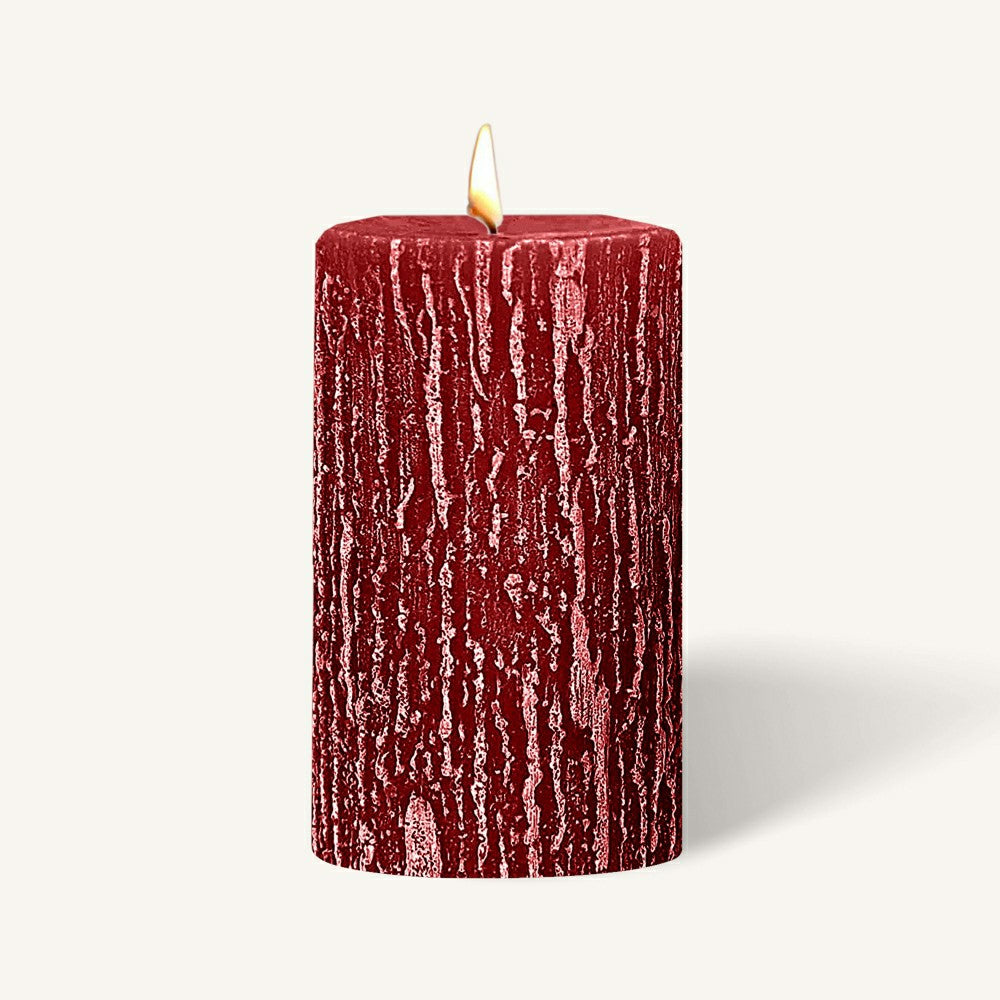 Timberline Pillar Candles - Rubin Red - 3" x 5" - 6 Pack | Plow & Hearth