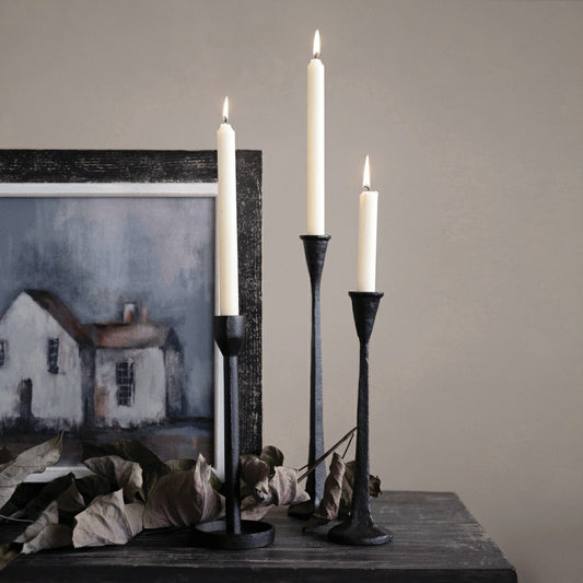 Cast Iron Taper Candle Holder | Plow & Hearth