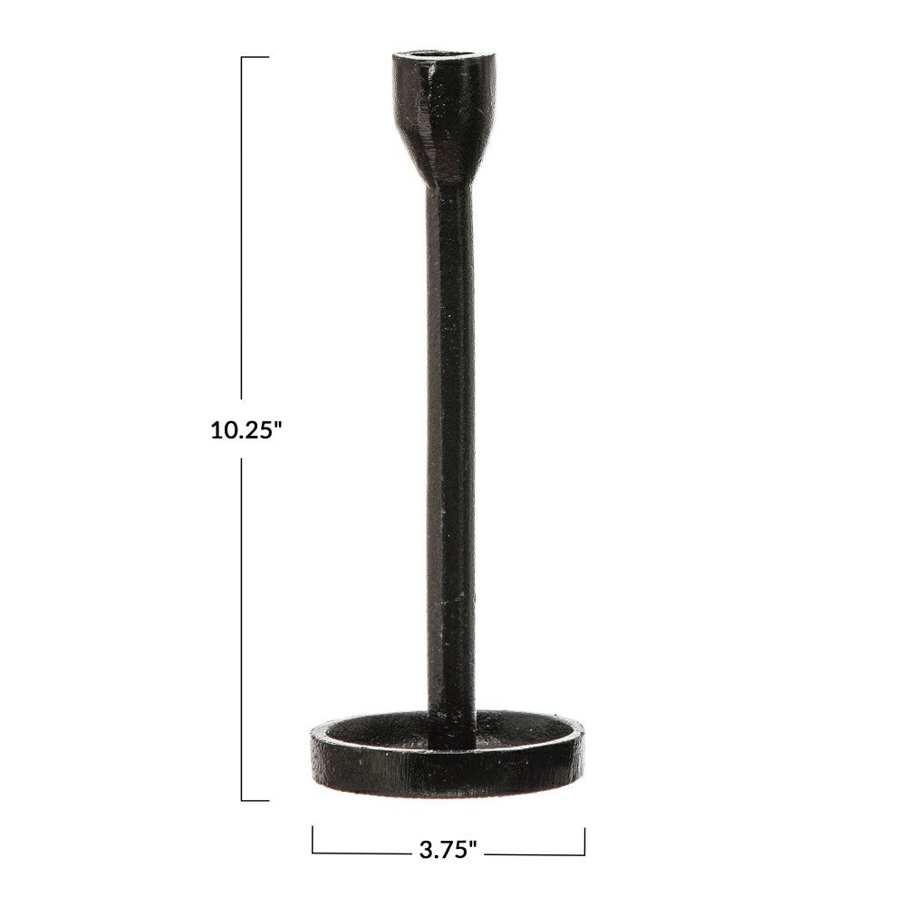 Cast Iron Taper Candle Holder | Plow & Hearth