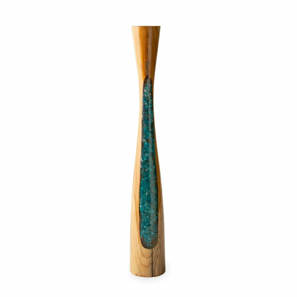 Glass Infused Tall Candleholder | Plow & Hearth