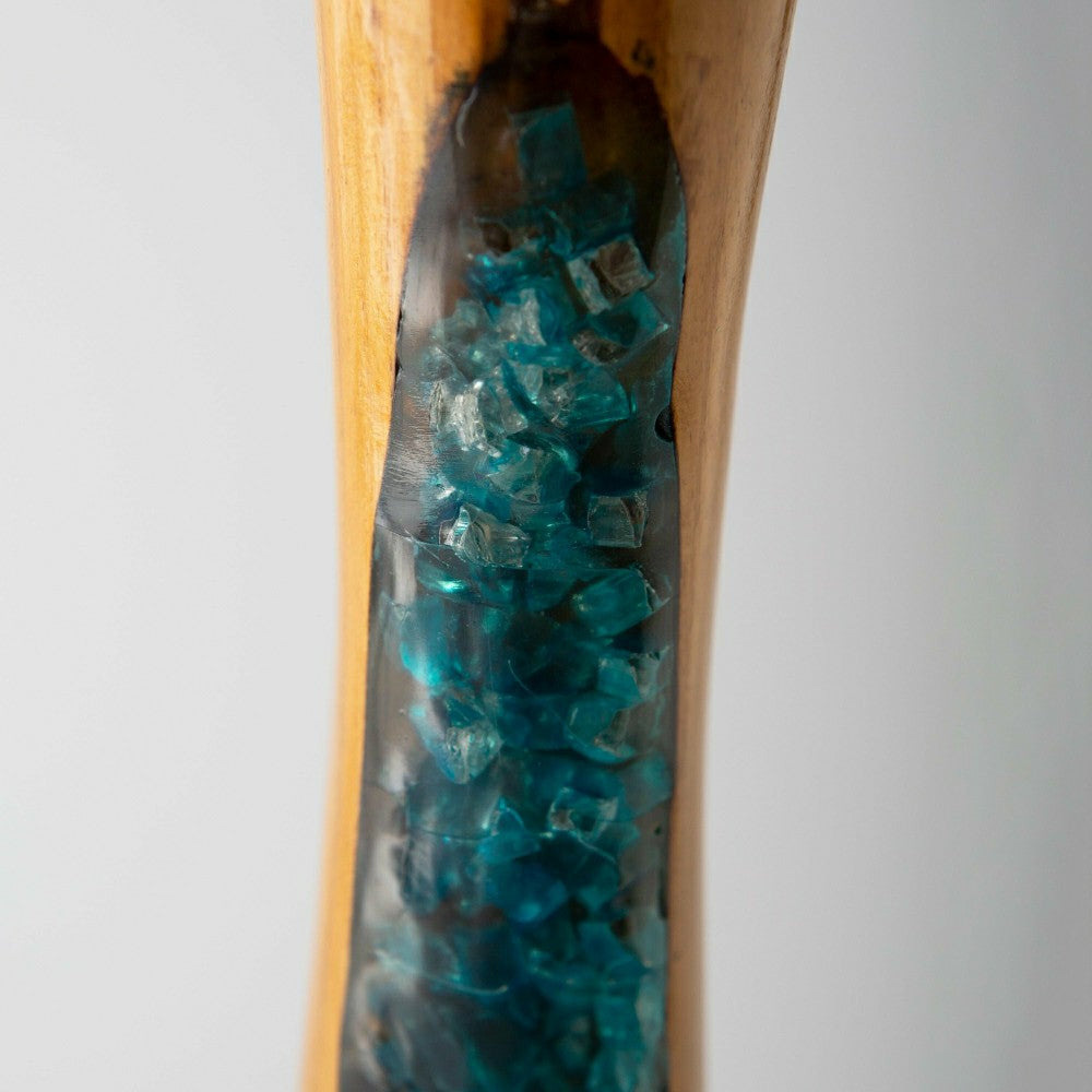 Glass Infused Tall Candleholder | Plow & Hearth