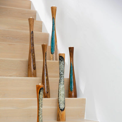 Glass Infused Tall Candleholder | Plow & Hearth