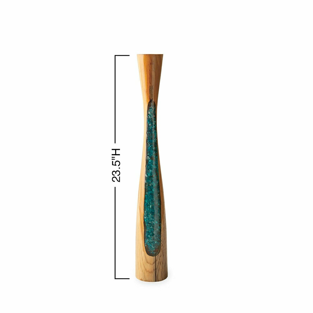 Glass Infused Tall Candleholder | Plow & Hearth