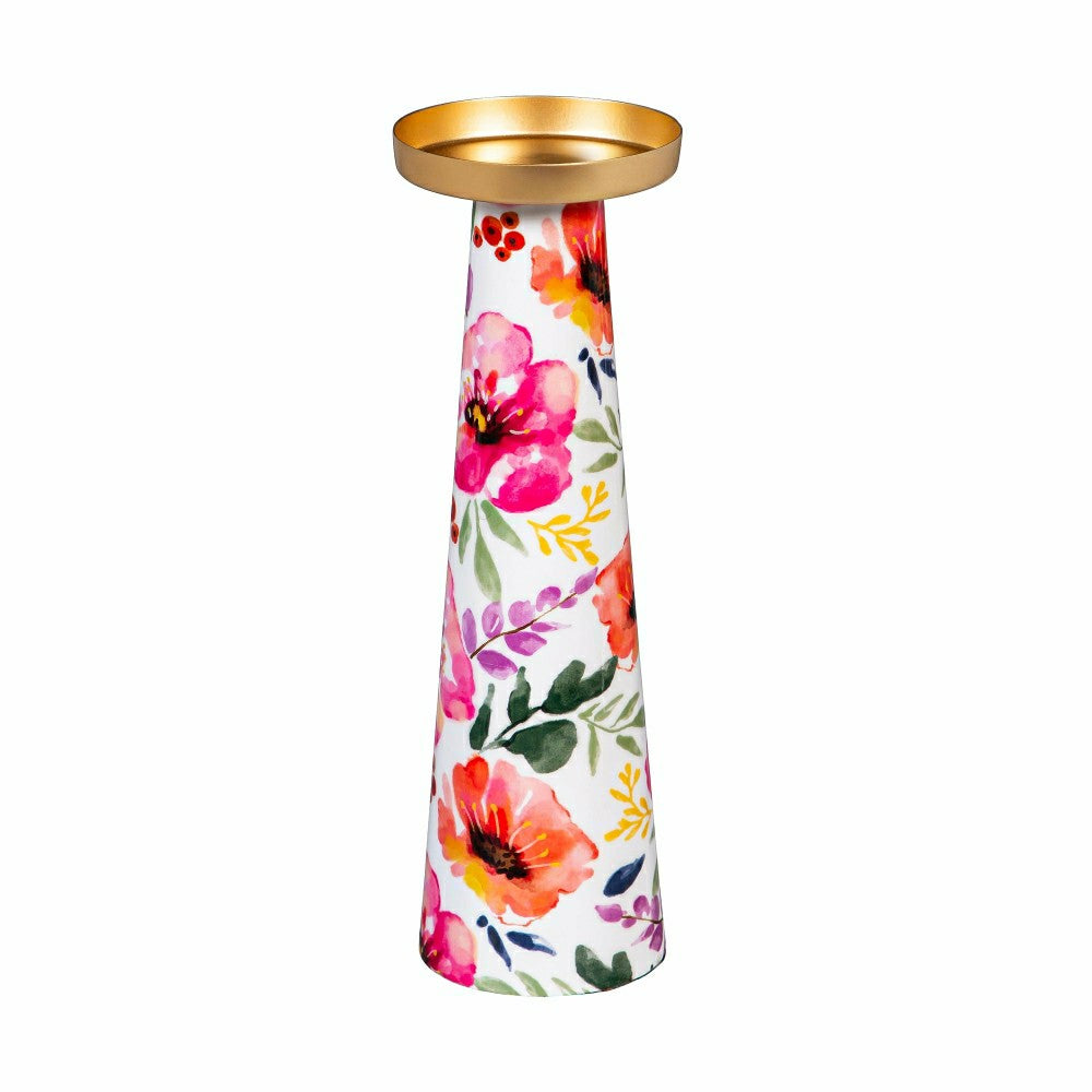 Pastels of Nature Metal Candle Holder Set | Plow & Hearth