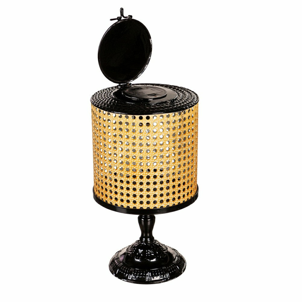 LED Table Top Lantern, Faux Cane | Plow & Hearth