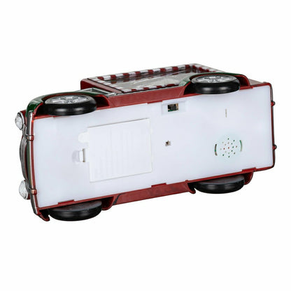 Sugar & Stripes Bright LED Table Decor Santa and Mrs. Claus in Truck P | Plow & Hearth