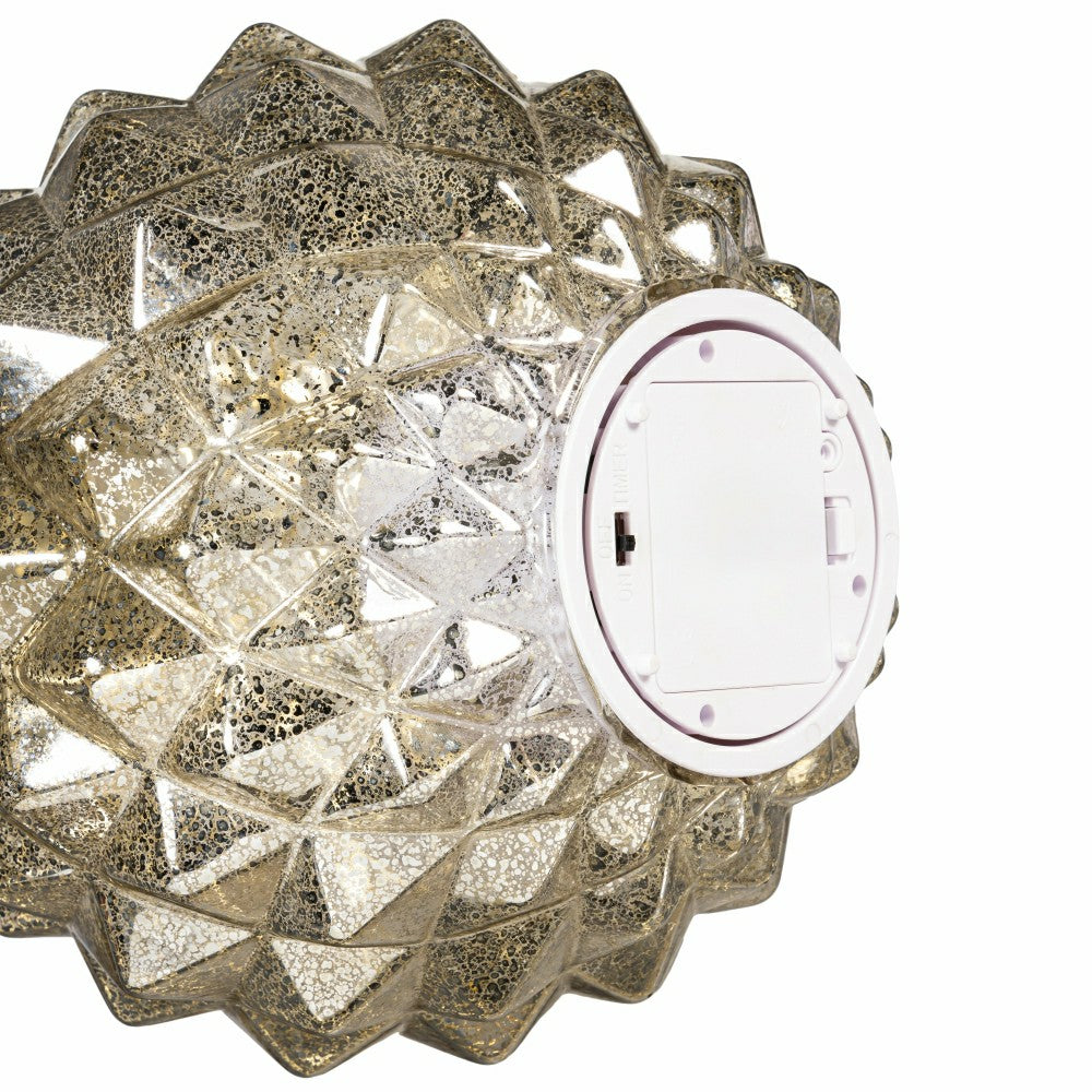 Season to Sparkle LED Table Decor Ornament Shaped Rotating Glass, 12.2 | Plow & Hearth