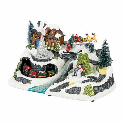Heartfelt Cheer LED Table Decor Plastic Christmas Winter Scene, Motion | Plow & Hearth