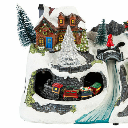 Heartfelt Cheer LED Table Decor Plastic Christmas Winter Scene, Motion | Plow & Hearth