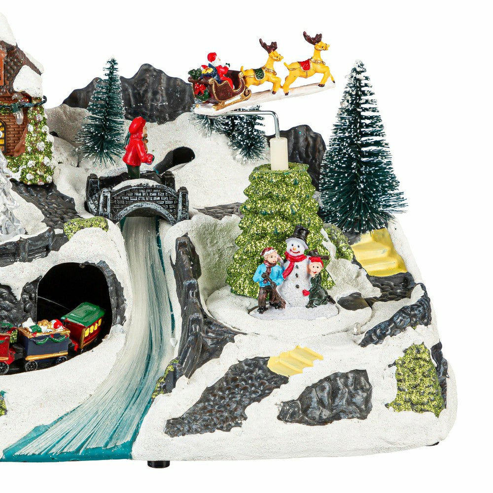 Heartfelt Cheer LED Table Decor Plastic Christmas Winter Scene, Motion | Plow & Hearth