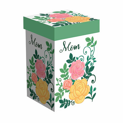 Mom and Florals Ceramic Perfect Cup, 17oz, Gift Box | Plow & Hearth