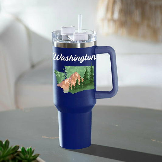 Double Wall Stainless Steel Canyon Cup w/ Straw, 40oz, Gift Box | Plow & Hearth