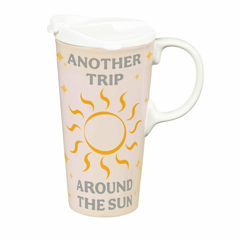 This Calls For Cake Travel Cup Ceramic Perfect Cup, Another Trip Aroun | Plow & Hearth
