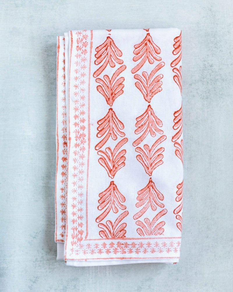 Table Runner - Palmetto, Orange & Melon | Plow & Hearth