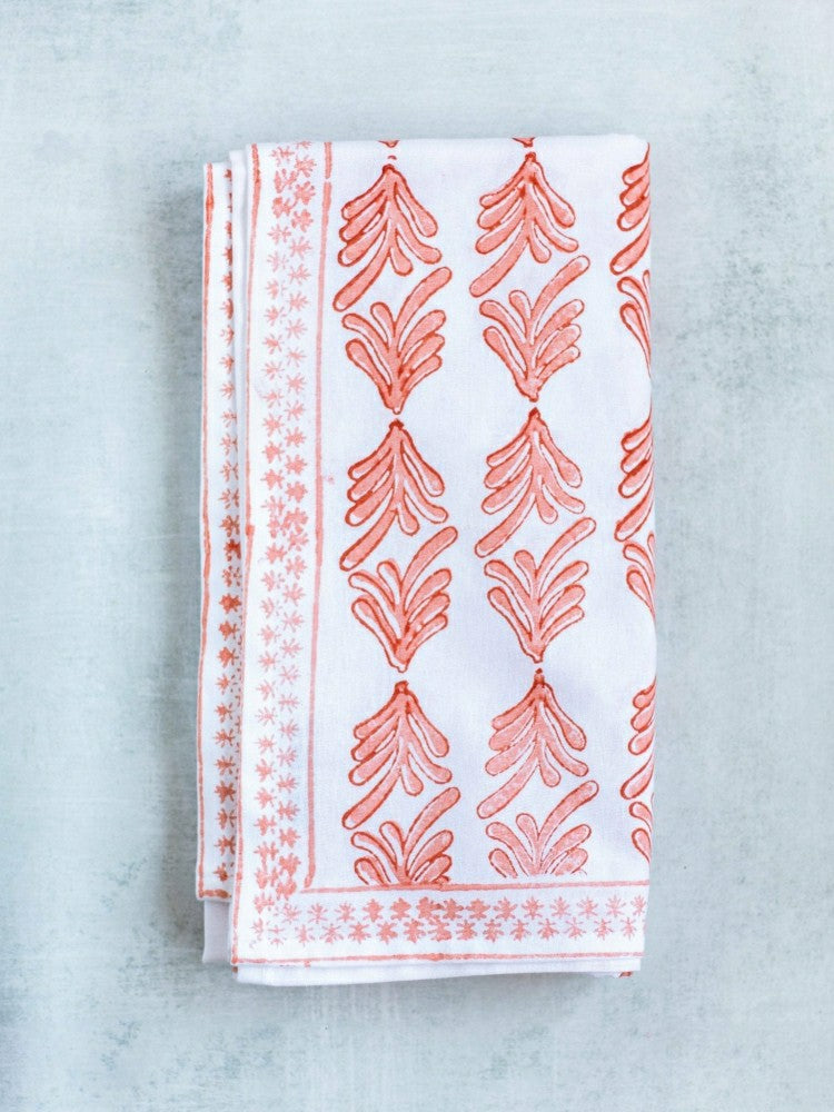 Table Throw - Palmetto, Orange & Melon | Plow & Hearth