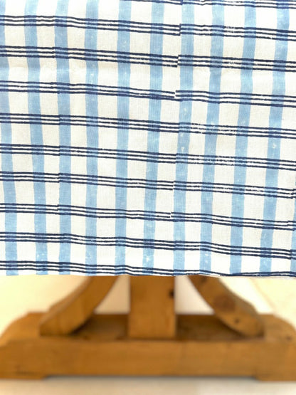 Table Runner - Plaid, Navy & Uniform Blue | Plow & Hearth