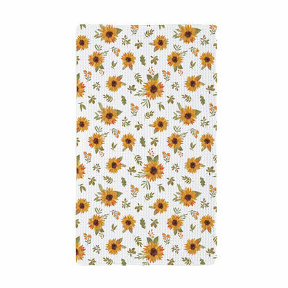 VivaStyle Sunflower Fields Kitchen Gift Set Quick Dry, 1pc Towel and 2 | Plow & Hearth