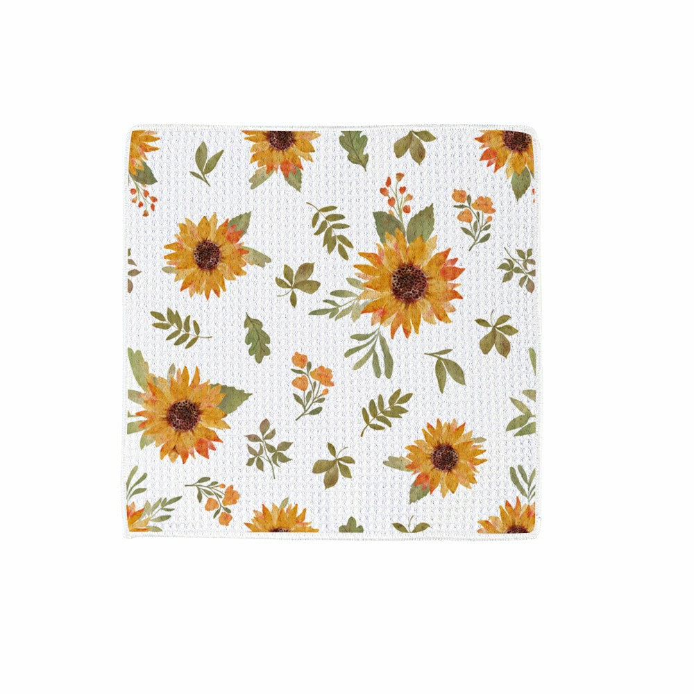 VivaStyle Sunflower Fields Kitchen Gift Set Quick Dry, 1pc Towel and 2 | Plow & Hearth